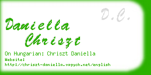 daniella chriszt business card